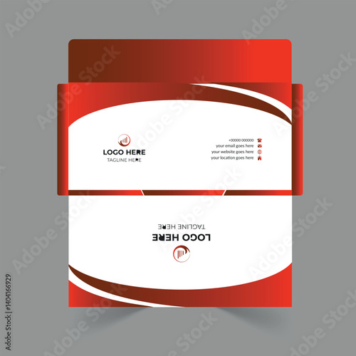 Envelope design template for office and personal use.