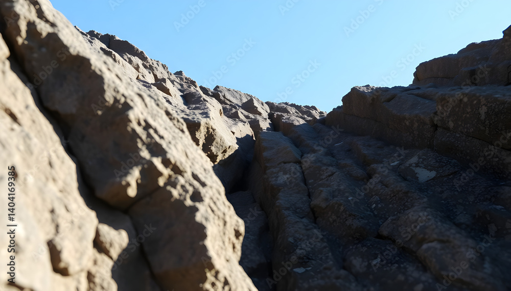 rock formation with a blue sky in the background rock formation with a blue sky in the background