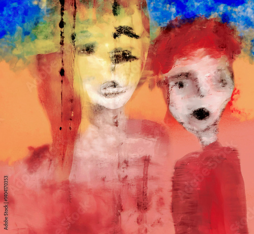Generated image from original hand-drawn figures