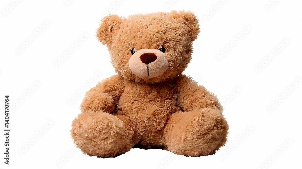 Brown Teddy Bear Plush Toy Isolated Brown Teddy Bear Plush Toy Isolated