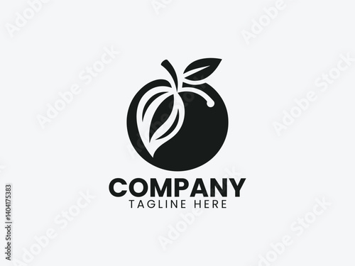 Apple Fruit Vector Logo Design, Healthy Apple Fruit Design Logo