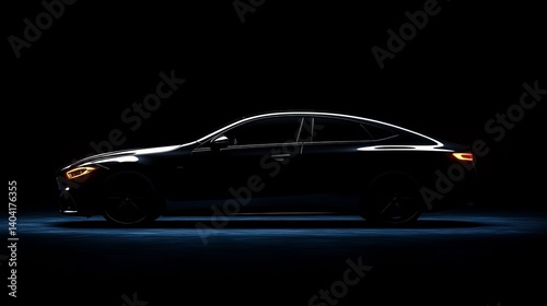 New car reveal sleek design luxury automobile automotive industry vehicle silhouette teaser campaign