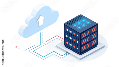 Cloud-Server-Network-Data-Storage-Isometric-Illustration
