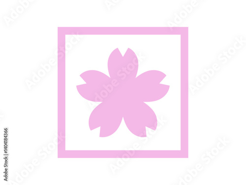 桜の花正方形アイコン