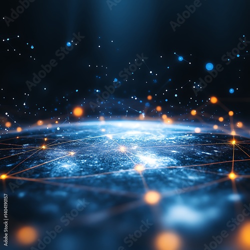 Global Network, Earth, Digital Connection