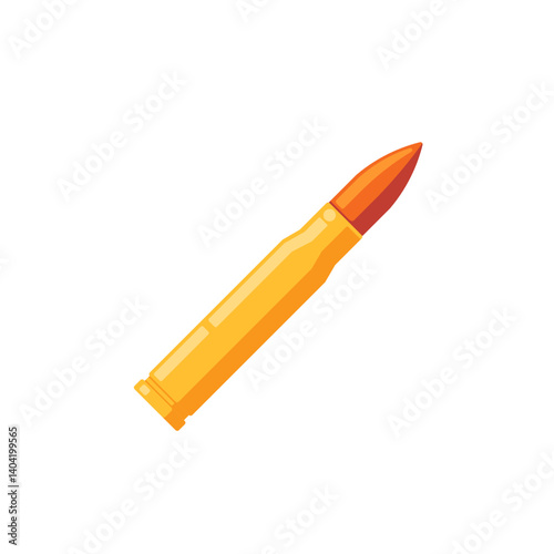 Vector bullet flat icon design. Illustration 