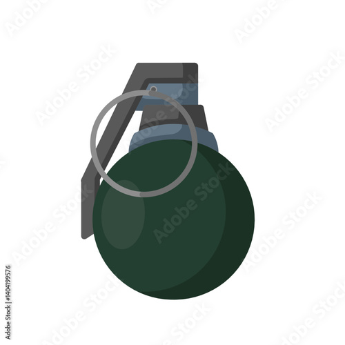 Vector grenade flat design illustration 
