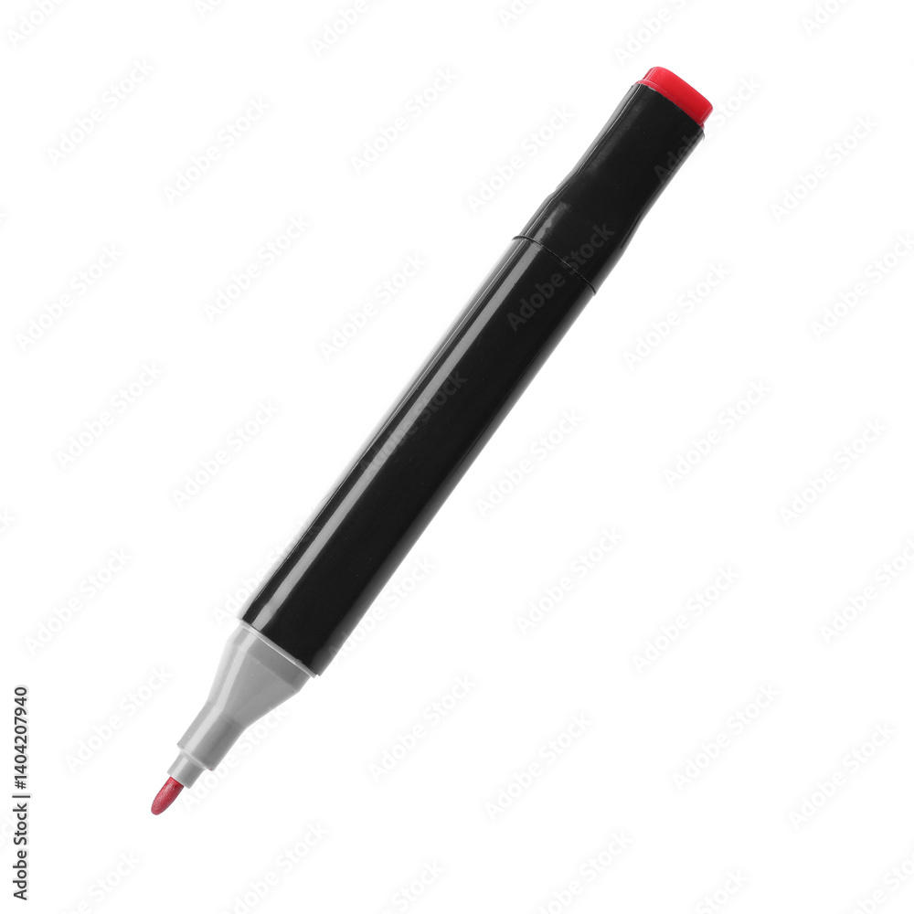 One double sided marker isolated on white One double sided marker isolated on white
