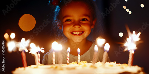 birthday cake with candles