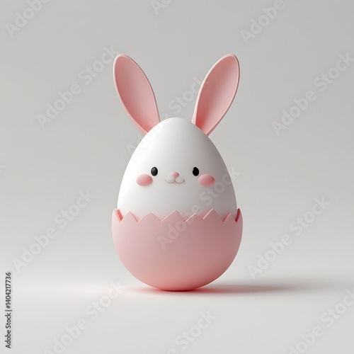 easter bunny with egg