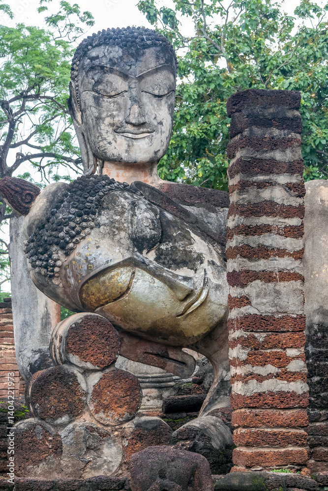 Buddha statues, Kampaeng Phet Historical Park, Thailand
