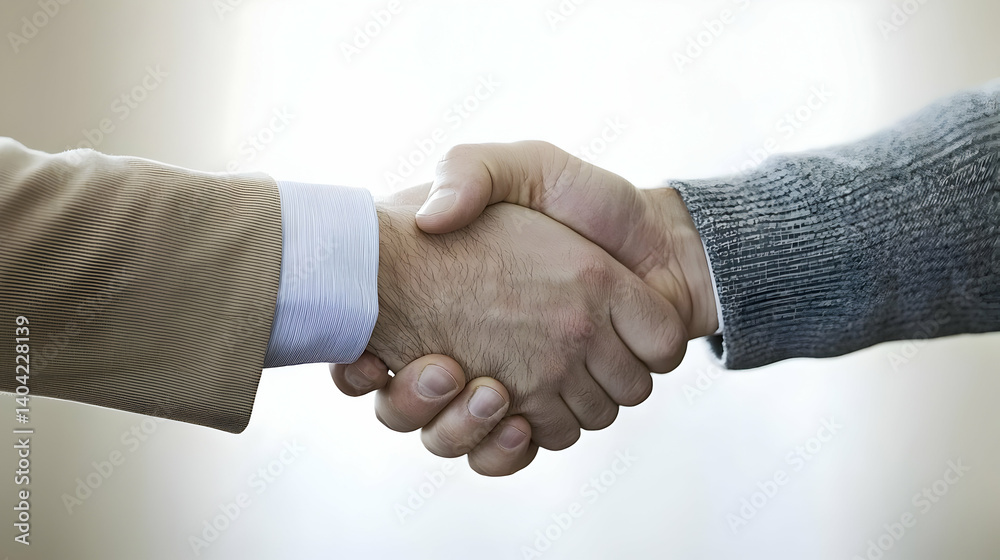 Close Up Handshake Showing Partnership and Collaboration