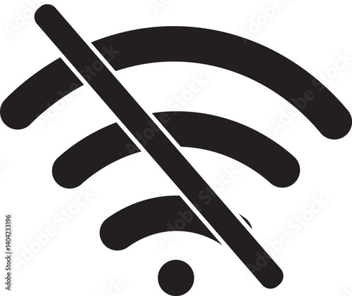 Wifi icon and no wifi icon vector isolated on white background, Connect and disconnected wireless network, wifi icon Vector set outline or illustration.
