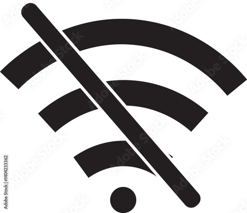 Wifi icon and no wifi icon vector isolated on white background, Connect and disconnected wireless network, wifi icon Vector set outline or illustration.
