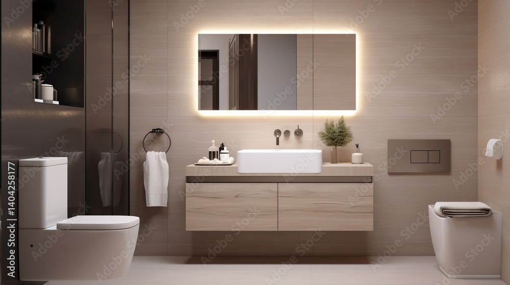 Fototapeta premium Modern Bathroom Interior Design