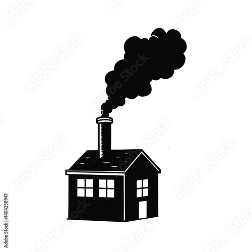 Chimney Smoke Cozy Fireplace Scene