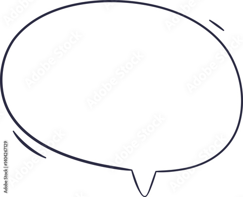 Hand-drawn Speech Bubble Outline
