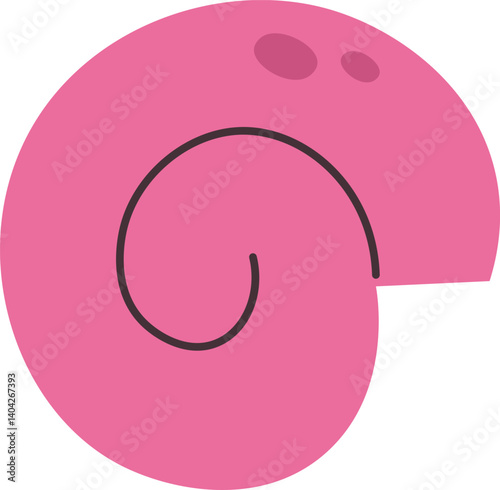 Abstract Snail Shell Design