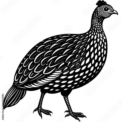 A Guineas bird is walking