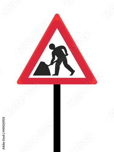 construction ahead road sign 