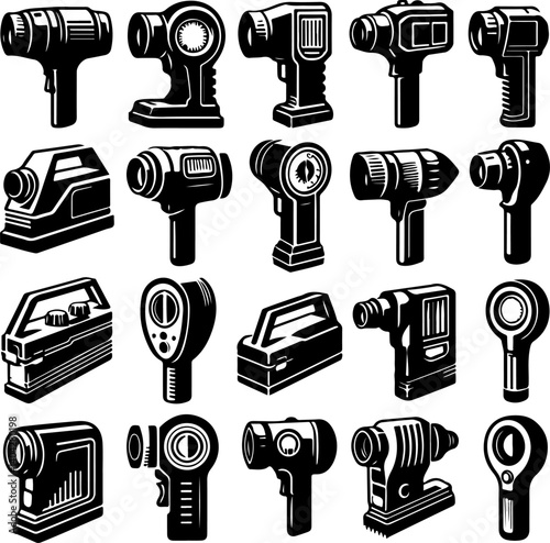 stud finder icon, stud finder line art - simple line art of stud finder, perfect for stud finder logos and icons and themed design