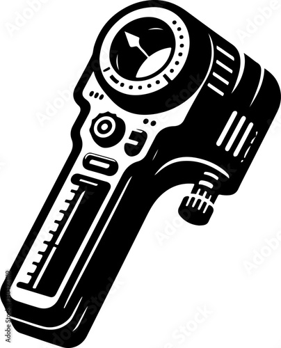 stud finder icon, stud finder line art - simple line art of stud finder, perfect for stud finder logos and icons and themed design