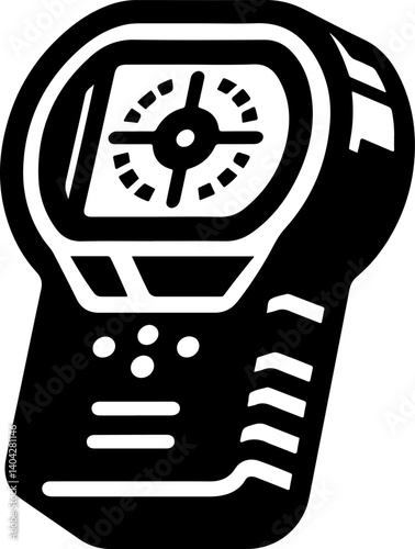 stud finder icon, stud finder line art - simple line art of stud finder, perfect for stud finder logos and icons and themed design