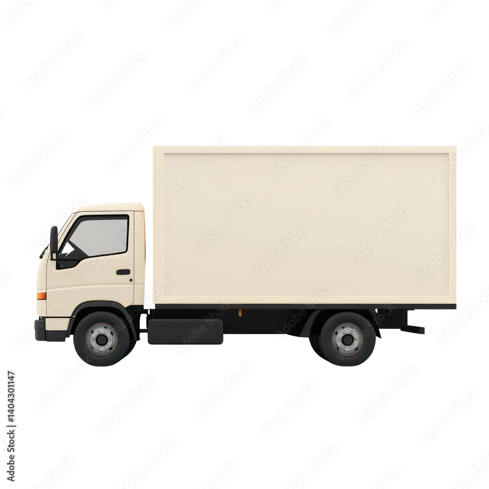 Minimalist urban delivery truck cutout efficient transport concept in digital illustration Minimalist urban delivery truck cutout efficient transport concept in digital illustration