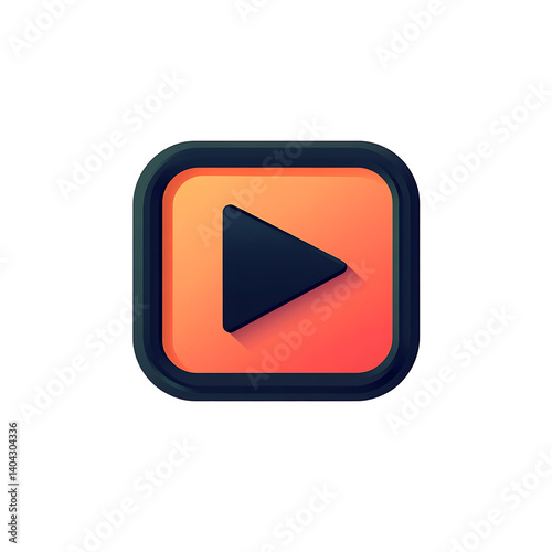Wallpaper Mural Minimalist video play button icon Torontodigital.ca