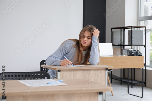 Female student passing diff...