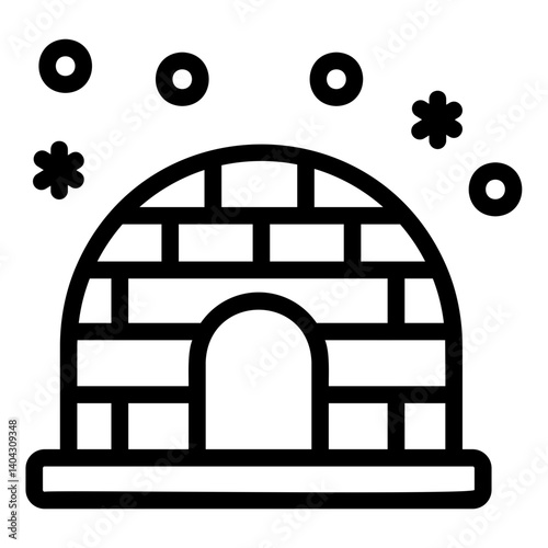 igloo Line Icon