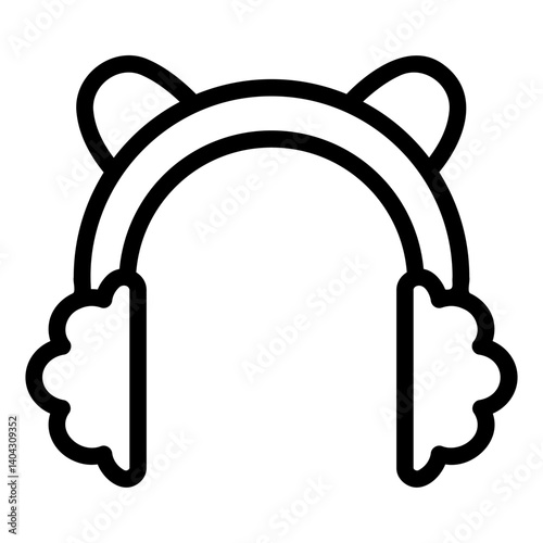 earmuffs Line Icon