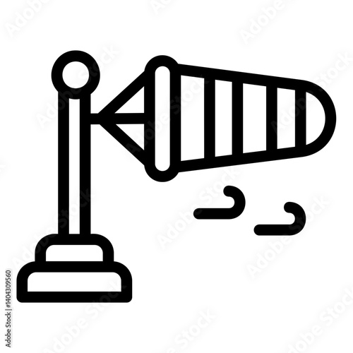 windsock Line Icon