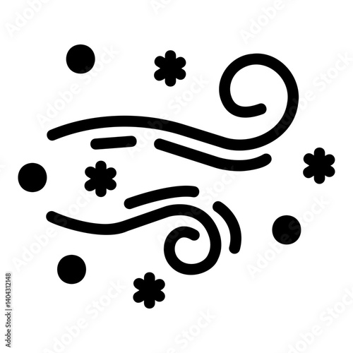 snowstrorm Solid icon