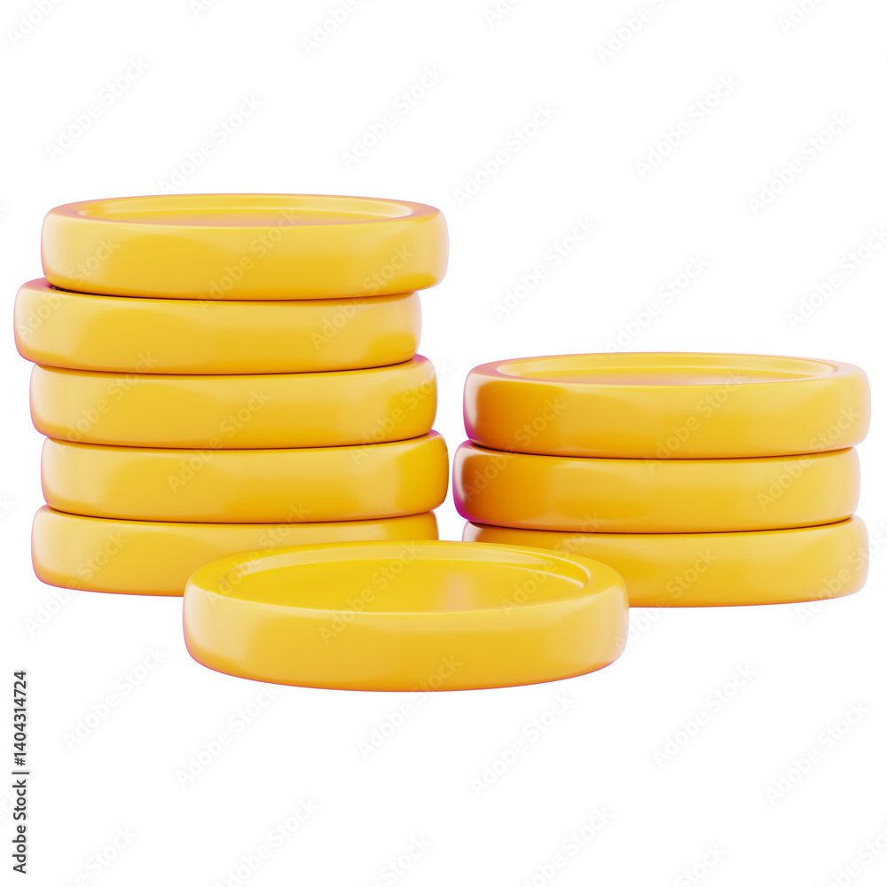 Stack of coins representing financial investment strategy icon illustration. Concept of financial growth and success 3d render illustration image Stack of coins representing financial investment strategy icon illustration. Concept of financial growth and success 3d render illustration image