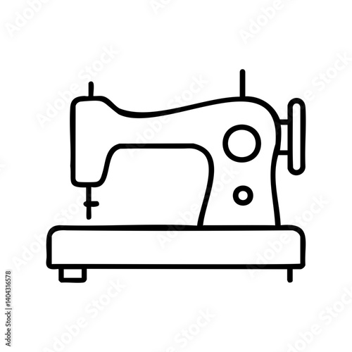 Sewing machine line icon for tailoring use