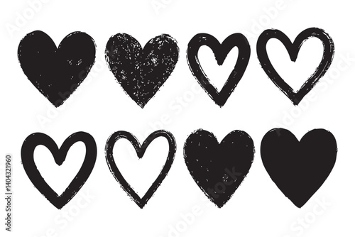 heart shape graffiti spray with different shape set 