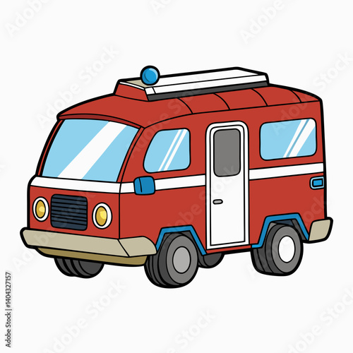 Wallpaper Mural vector fire truck Torontodigital.ca