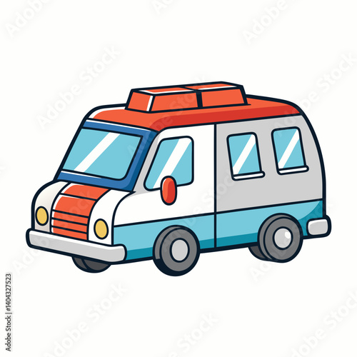 vector ambulance car