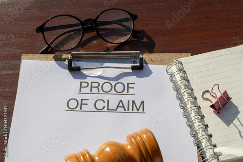 Konstfotografi Financial Declaration: Proof of Claim Document Displayed