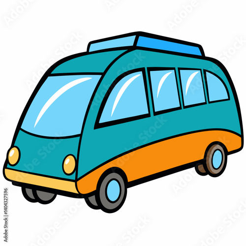 bus isolated on white