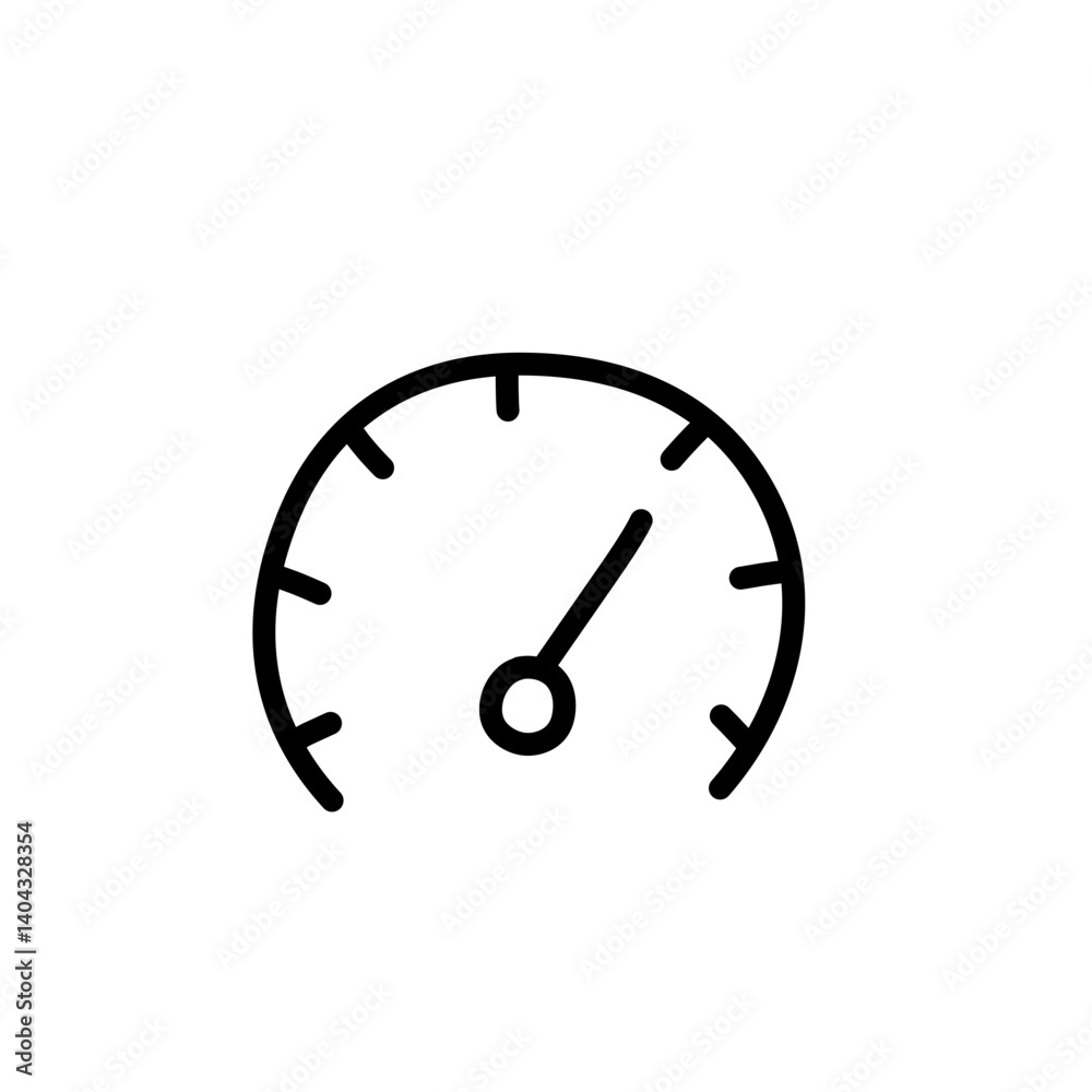 speedometer line icon speedometer line icon