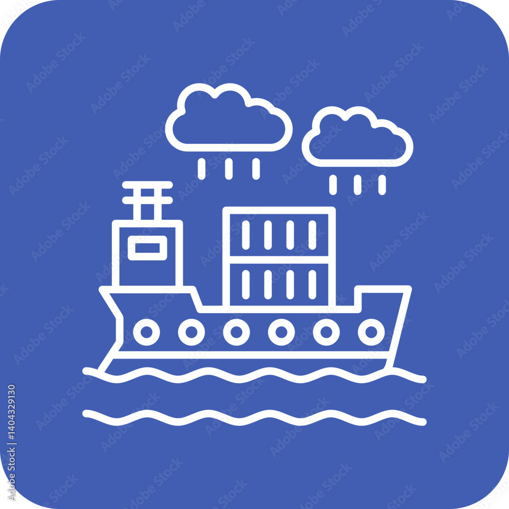 Naklejka premium Cargo shipping Icon