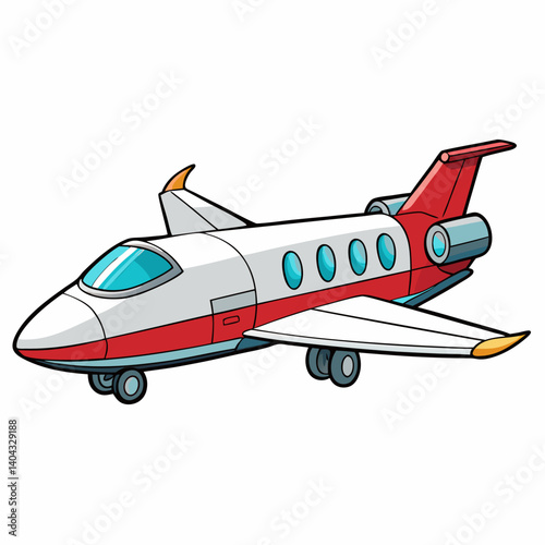 toy airplane isolated on white
