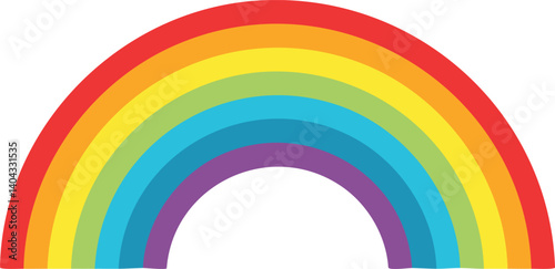 rainbow vector illustration for template