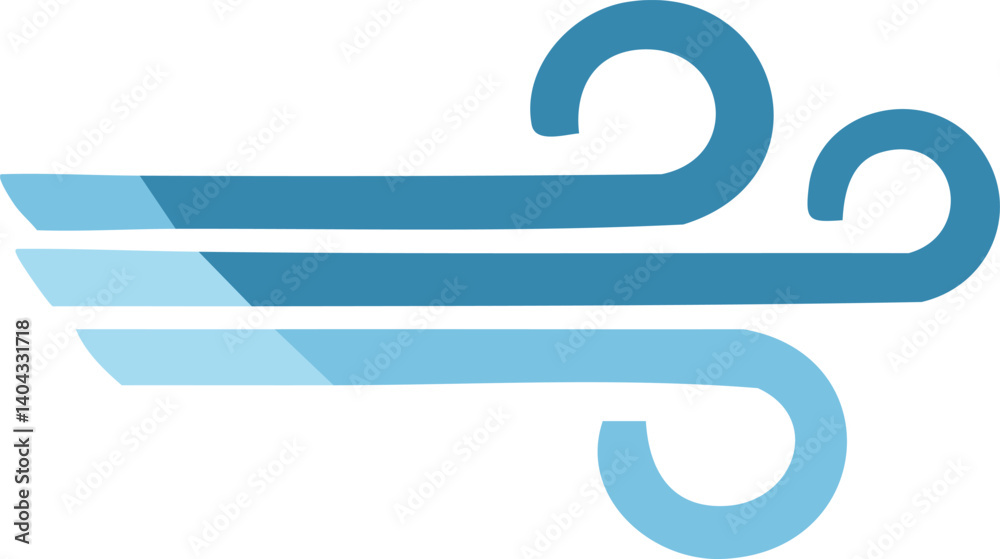 wind vector illustration for template