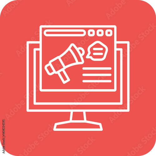 Digital advertising Icon