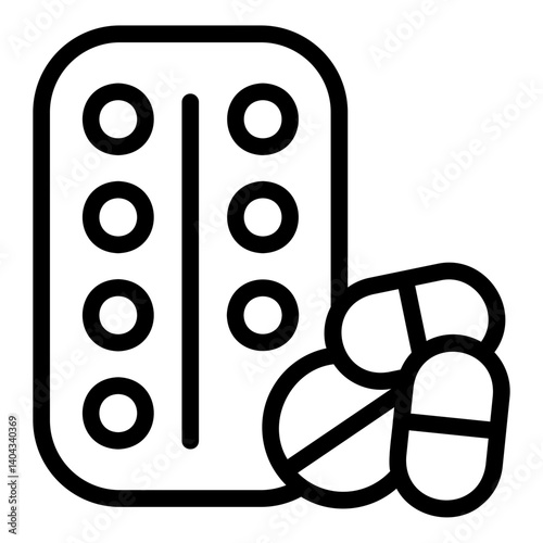 antibiotic Line Icon