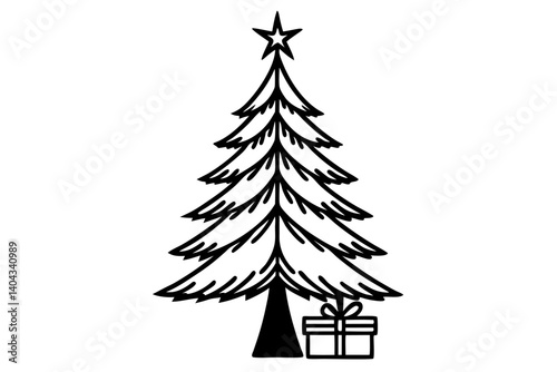 Festive and high-quality Christmas vector illustration perfect for holiday-themed designs. Includes cheerful elements such as Christmas trees, snowflakes, ornaments, Santa Claus, gifts, and winter dec