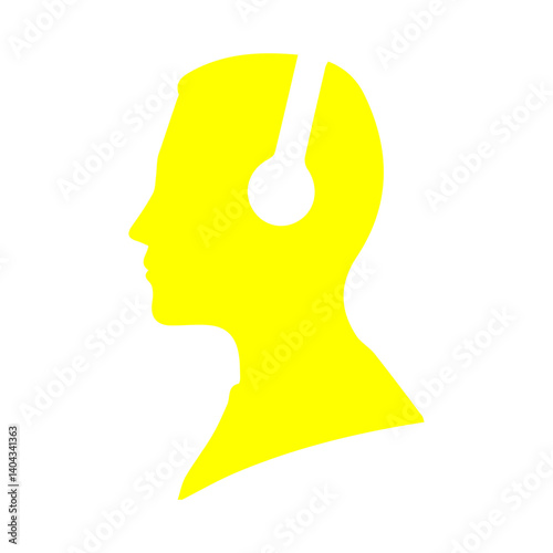 yellow headphones icon right